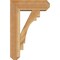 Ekena Millwork Merced Craftsman Rough Sawn Bracket w/ Offset Brace, Western Red Cedar, 6"W x 16"D x 24"H BKT0604X16X24MRC04RWR - alternate 2